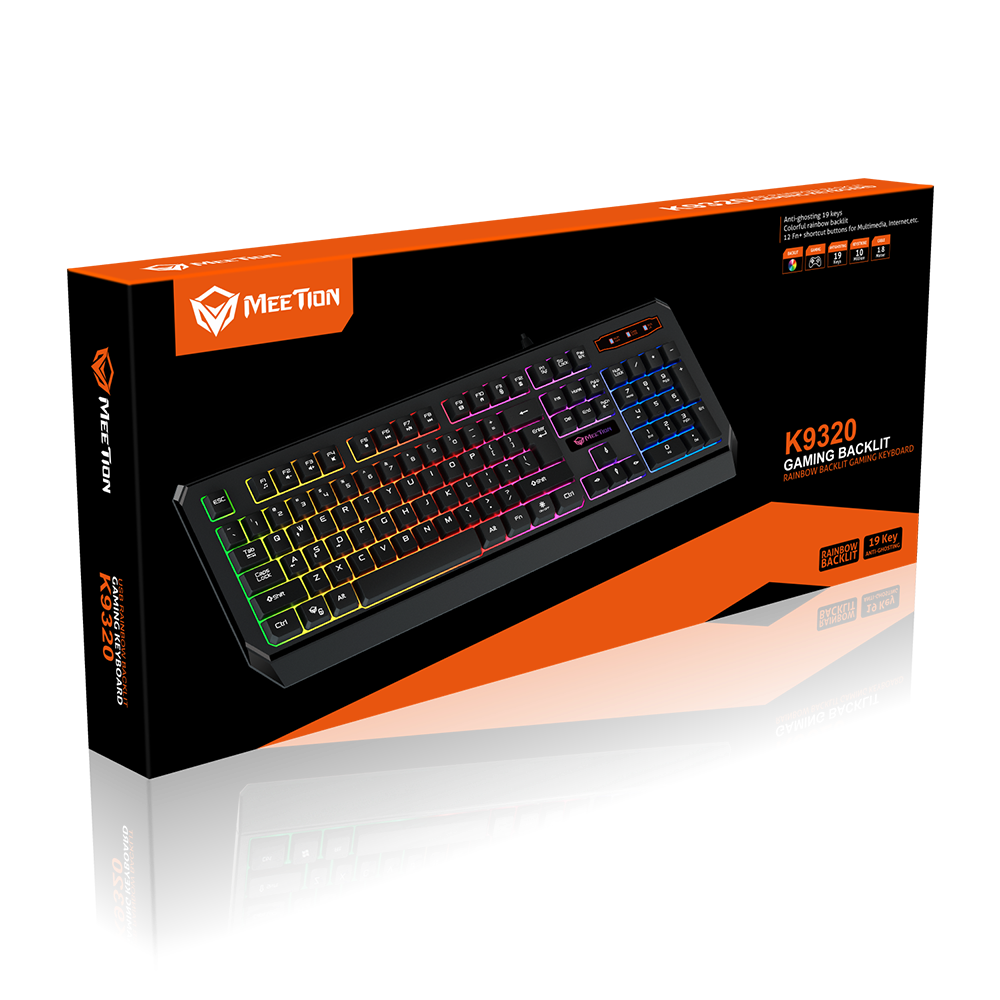 MEETION Wired RGB Gaming Keyboard MT-K9320