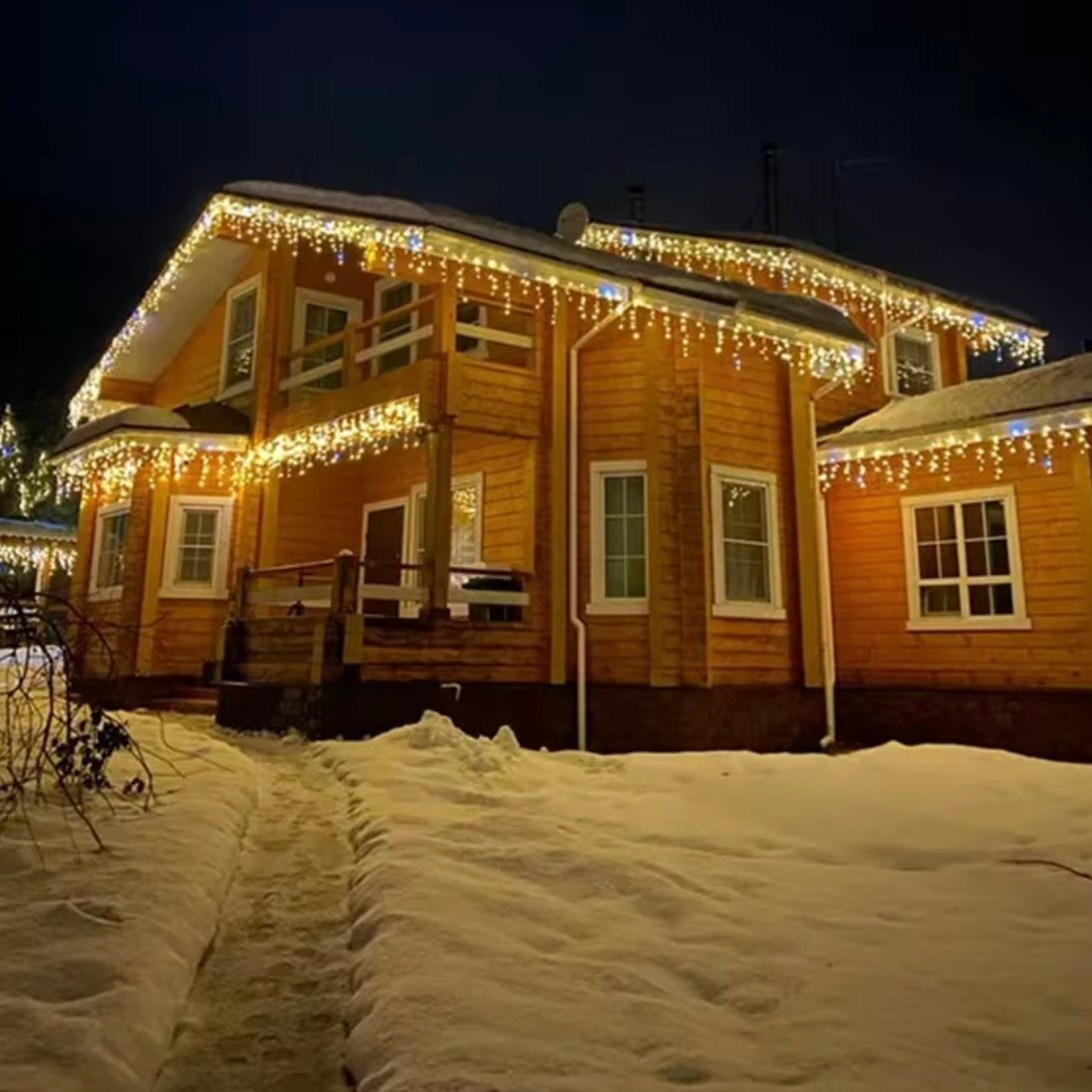 Lights On Rope 9 Meter 300 Led Light Transparent Line Christmas