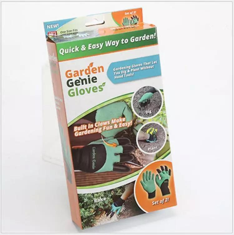 Gardening gloves with 4 claws