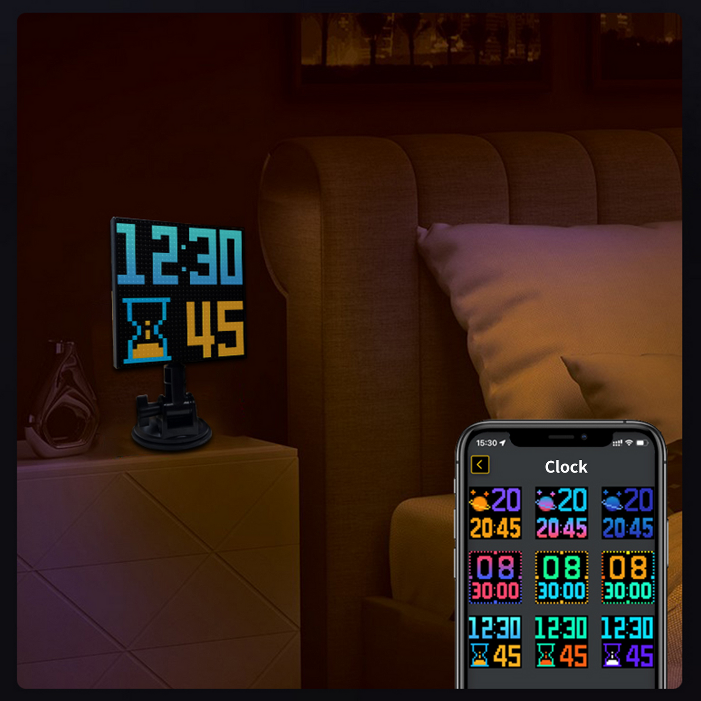 Car LED Smart Screen APP Control Full Color LED Screen Panel