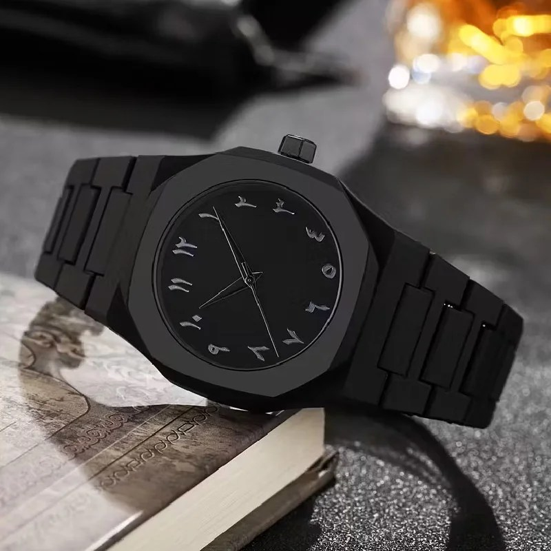 ORIGINAL Germany Made Bold Black Watch Arabic Dial Quartz with 1 year warranty