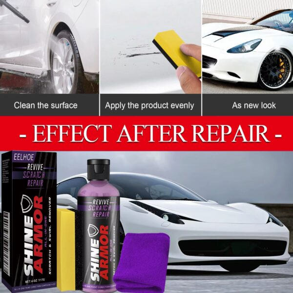 Shine Armor 3-in-1 Ceramic Coating Spray โ Car Wax, Polish & Paint Sealant for Tires, Rims, Seats & Bumpers