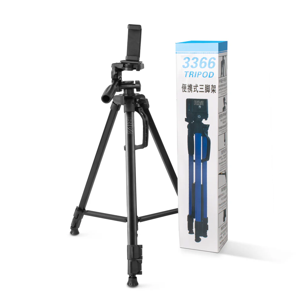 3366 Multi-Functional Professional Lightweight Portable Tripod Stand For Mobile Phones And Cameras