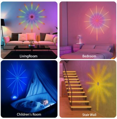 LED Fire Work Strip Lights App And Remote Control