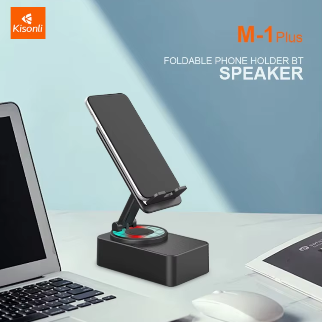 Kisonli M1PLUS Mini Portable Phone Holder Professional Wireless Speaker