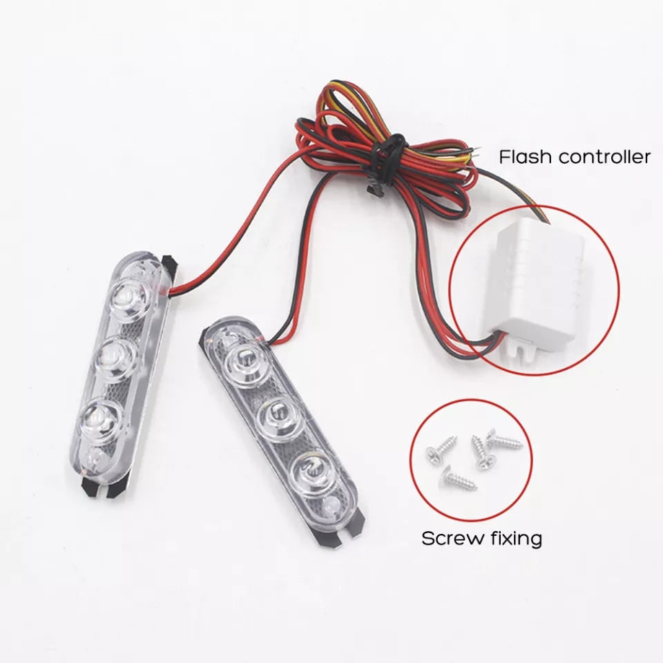 Car Police Strobe Lights Flashers 3 Led Stobe Lights For All Colors