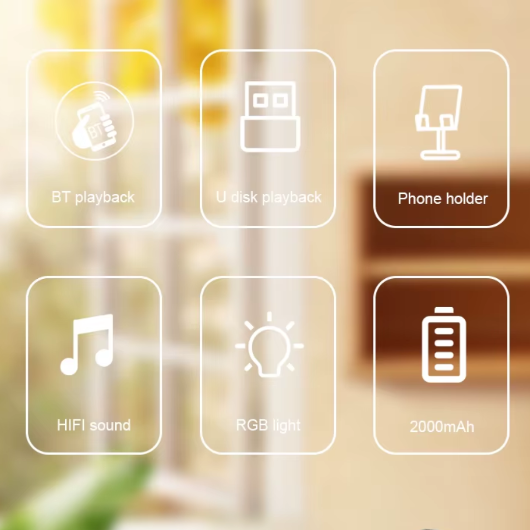 Kisonli M1PLUS Mini Portable Phone Holder Professional Wireless Speaker