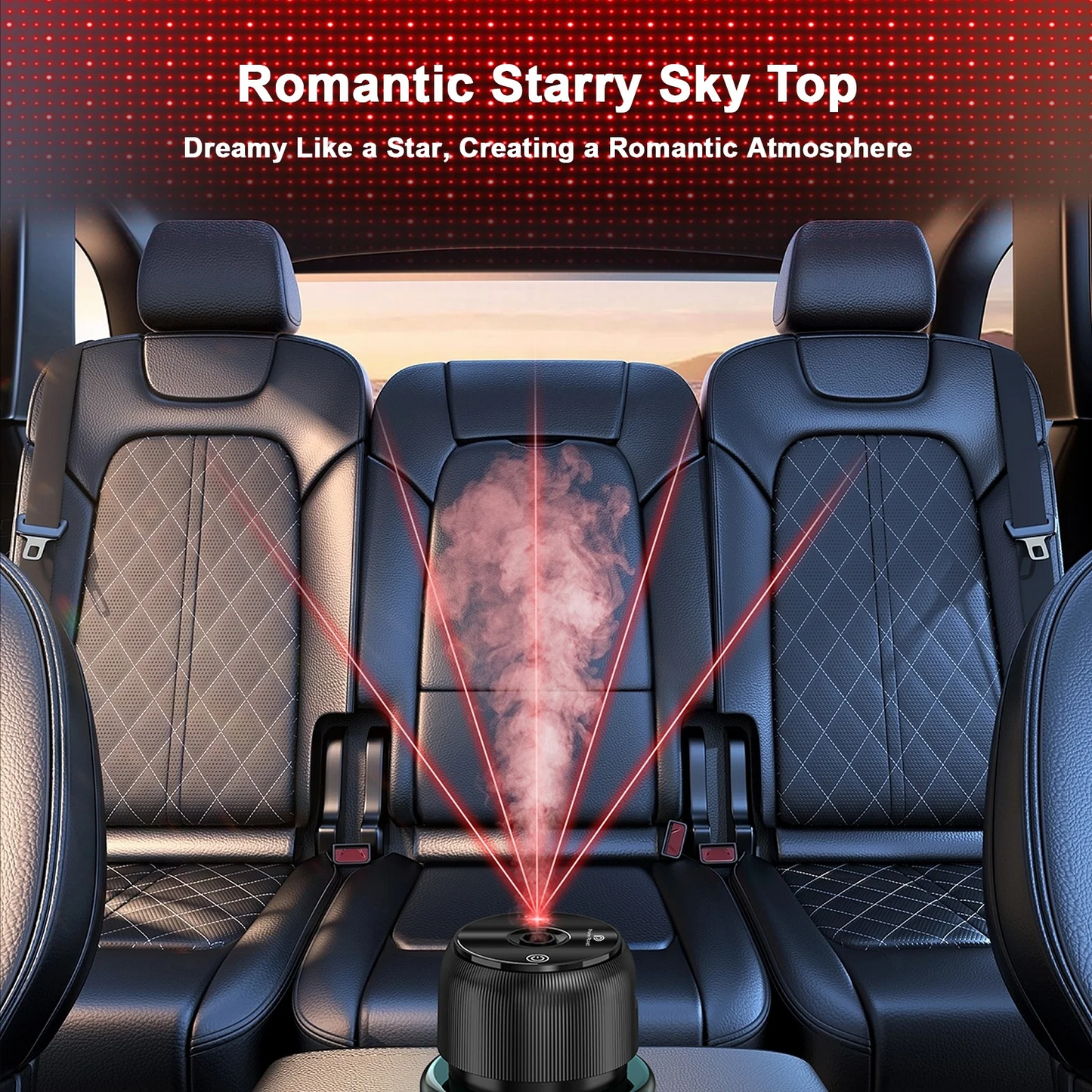 Car Humidifier Fragrance With Laser Light