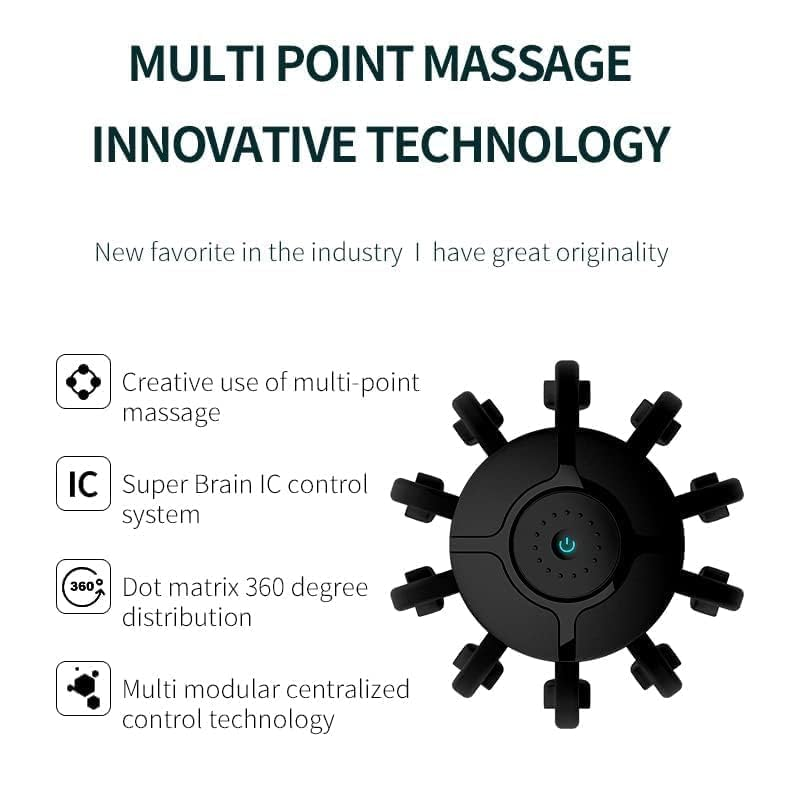 Portable Black Electric Head Massager – Hands-Free Stress, Headache & Pain Relief