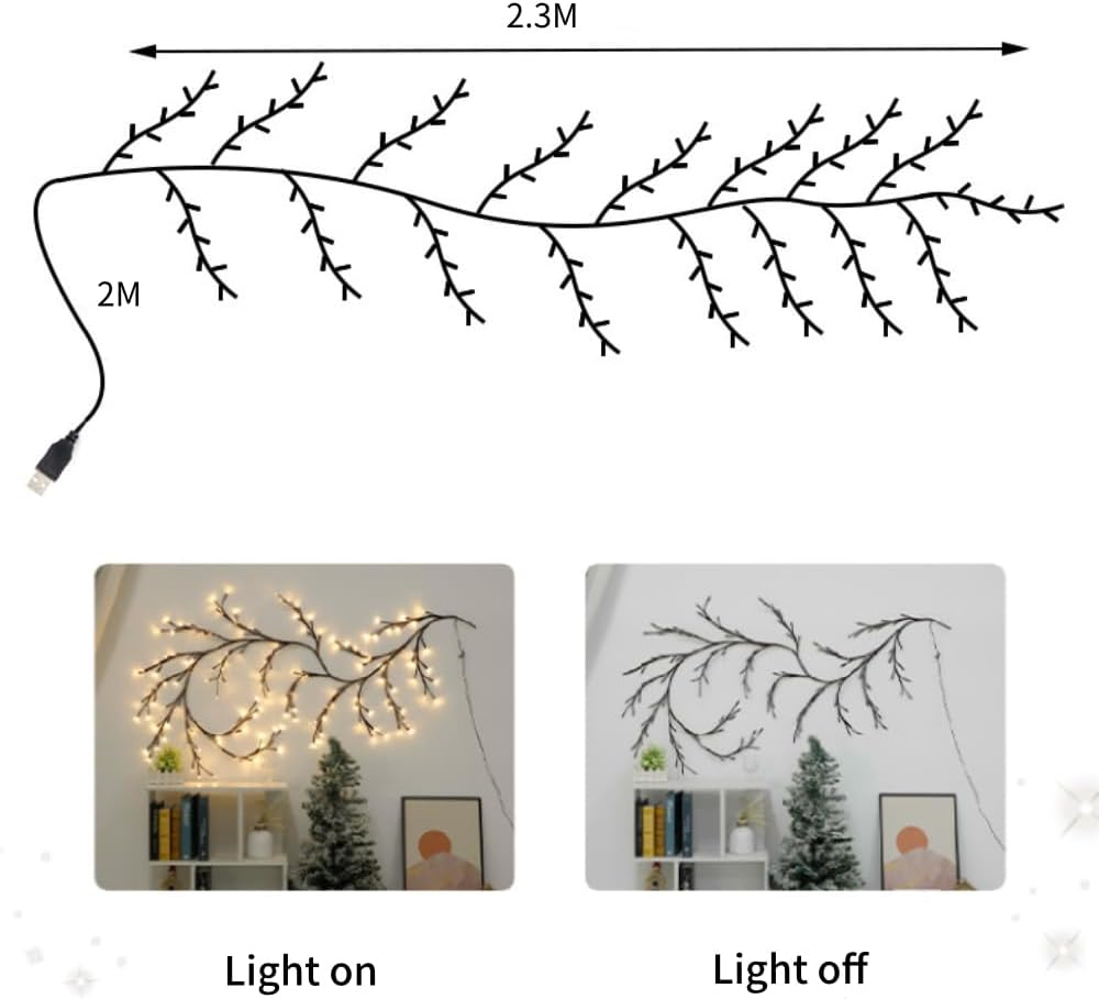 LED Tree Branch Lighted Indoor Home Decor Artificial Plants