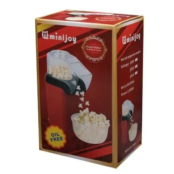 Minijoy Popcorn Maker Oil Free Popcorn Maker Hot Air Popping