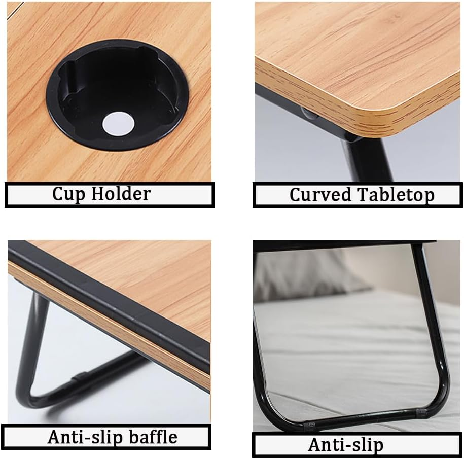 Adjustable Laptop Desk for Bed, Couch & Desk, Multi-Use Laptop Stand with 5 Adjustable Angles