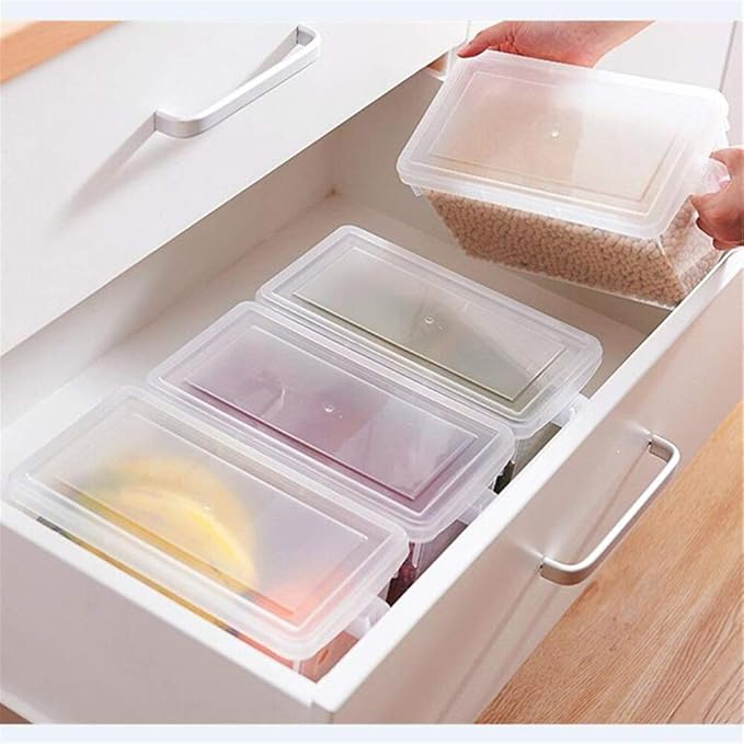 Kitchen Organizer Plastic Kitchen Refrigerator Storage Box With Lid