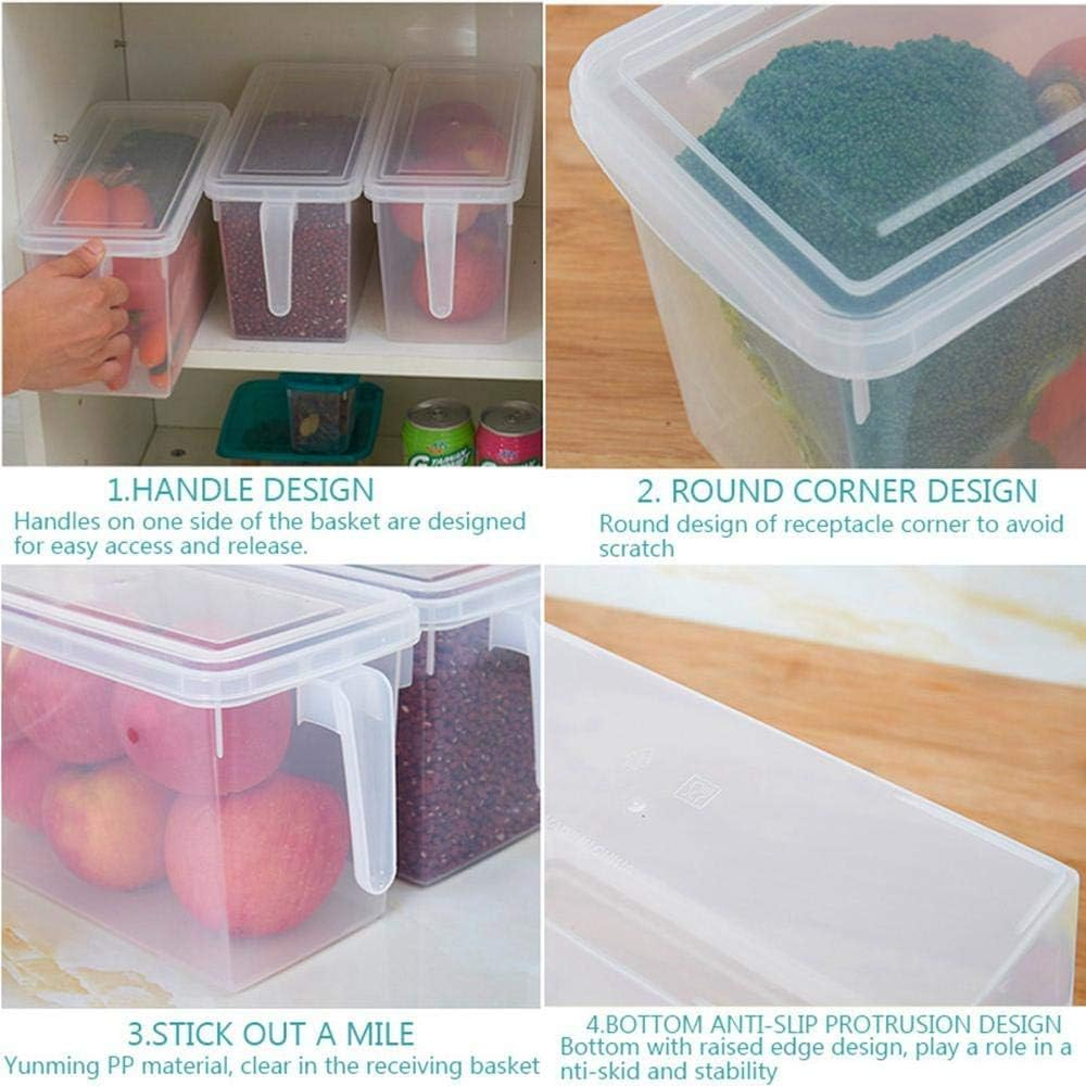 Kitchen Organizer Plastic Kitchen Refrigerator Storage Box With Lid
