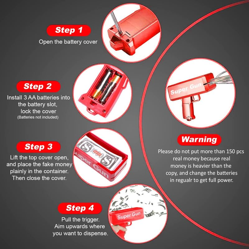 Cash Cannon Money Gun Toy