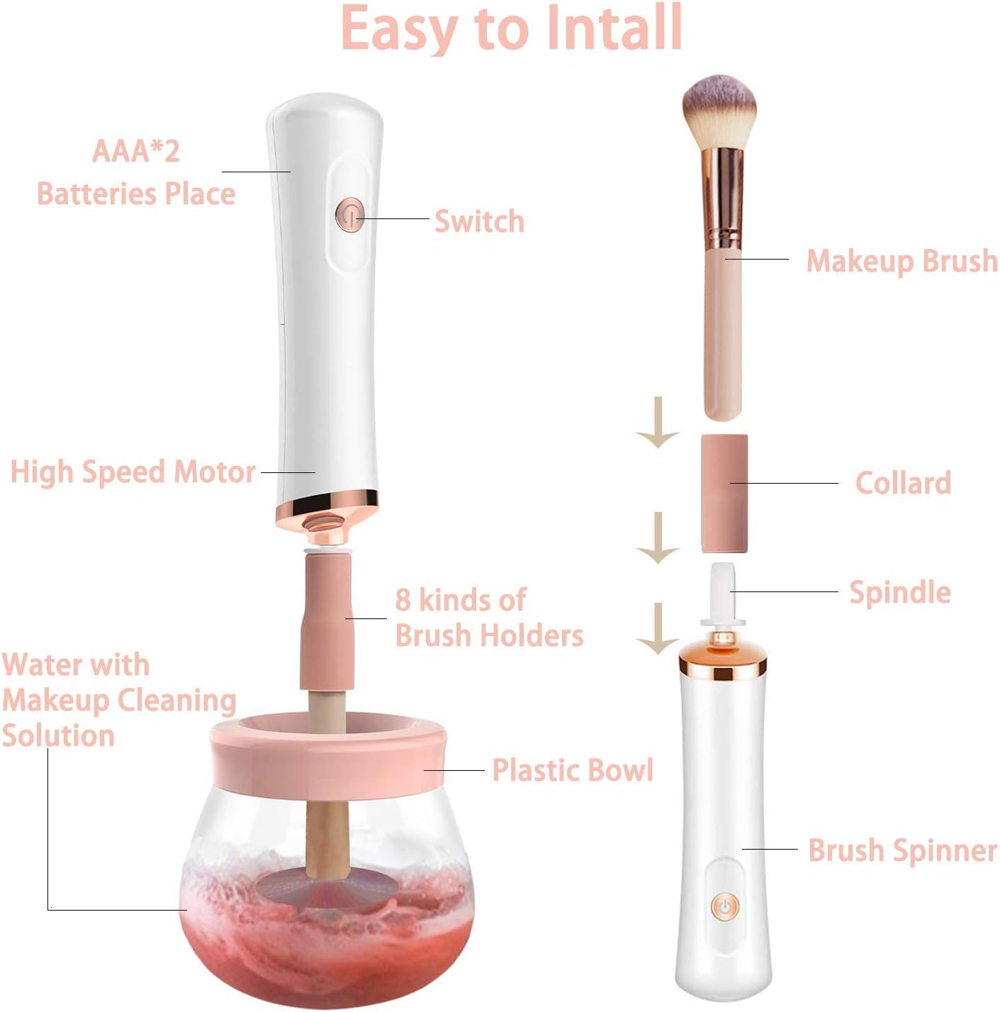 Makeup Brush Cleanser: Cleans All Brush Types & Sizes