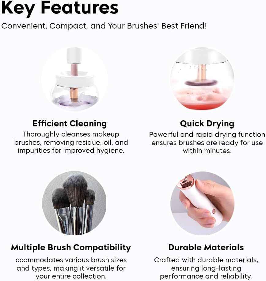 Makeup Brush Cleanser: Cleans All Brush Types & Sizes