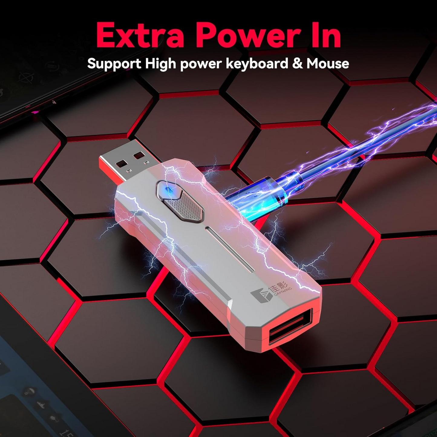 OEM 4-IN-1 Mobile Gaming Combo: Keyboard, Mouse, Converter, Stand