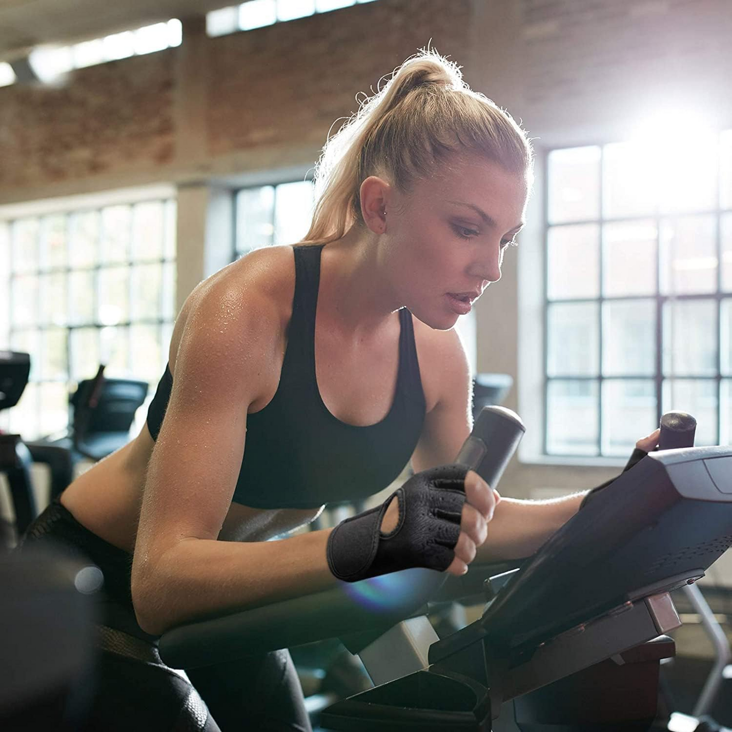 1 Pair Weight Lifting Gloves Full Palm Protection Workout