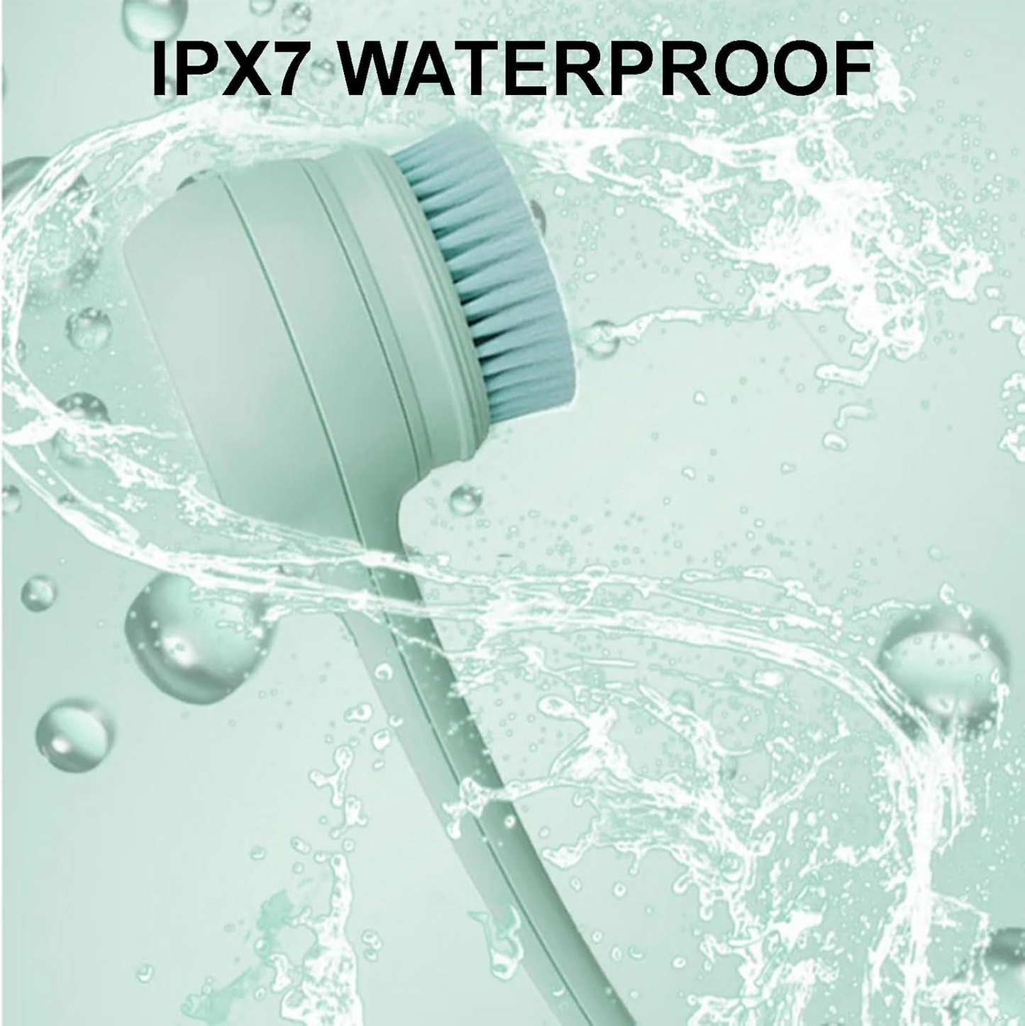 5 in 1 Electric Shower Brush, Body Scrubber Exfoliating Massage