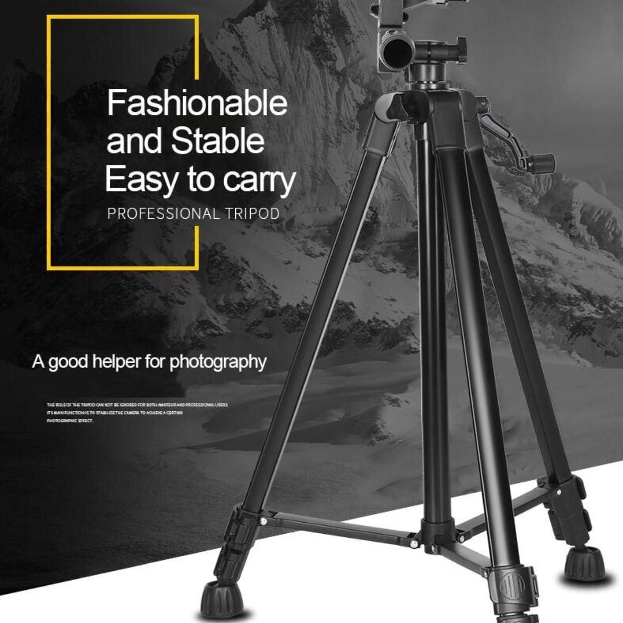 3366 Multi-Functional Professional Lightweight Portable Tripod Stand For Mobile Phones And Cameras