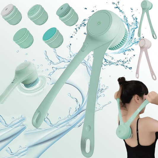 5 in 1 Electric Shower Brush, Body Scrubber Exfoliating Massage