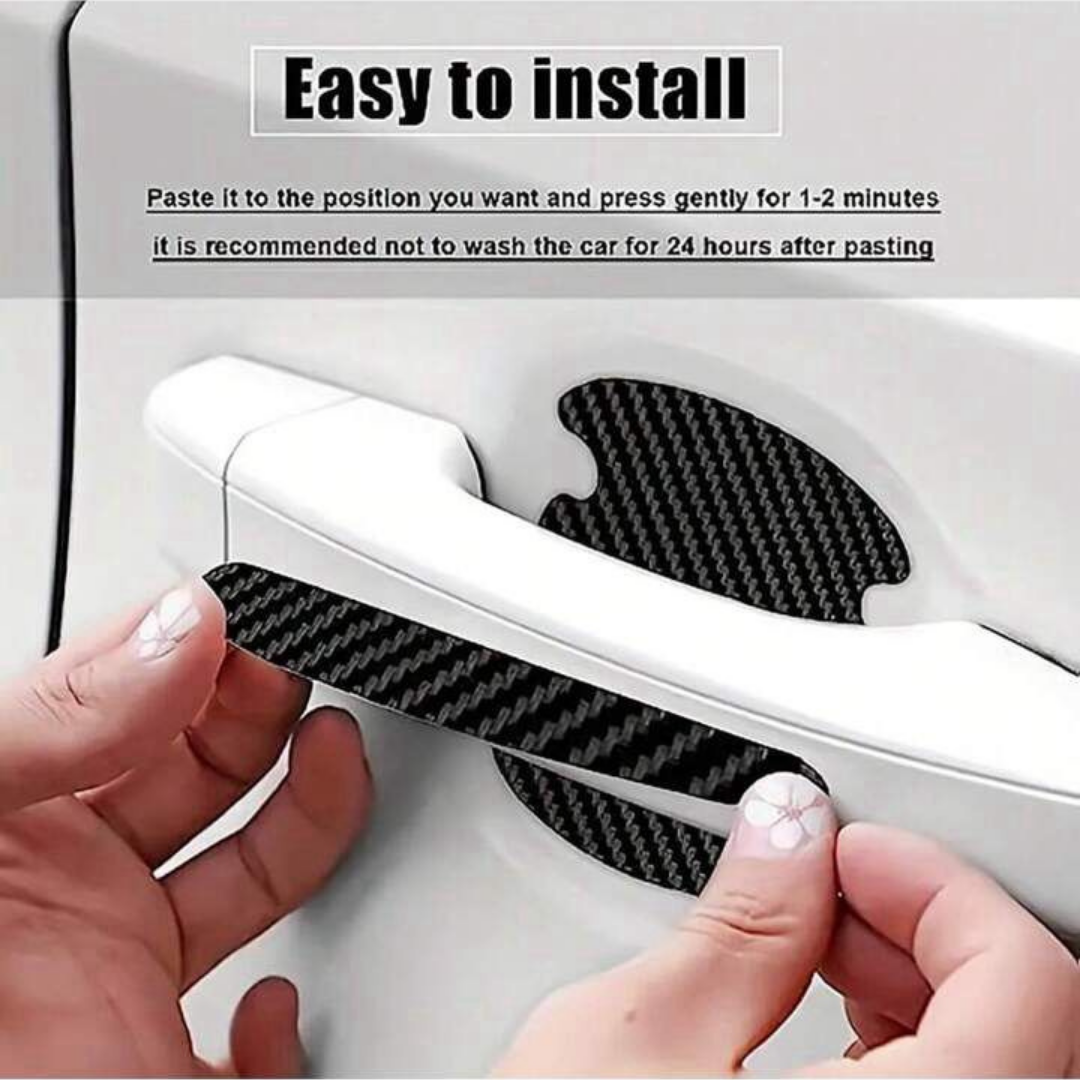 8PCS/SET Carbon Fiber Car Door Handle Protector Cover Inner Bowl all cars available