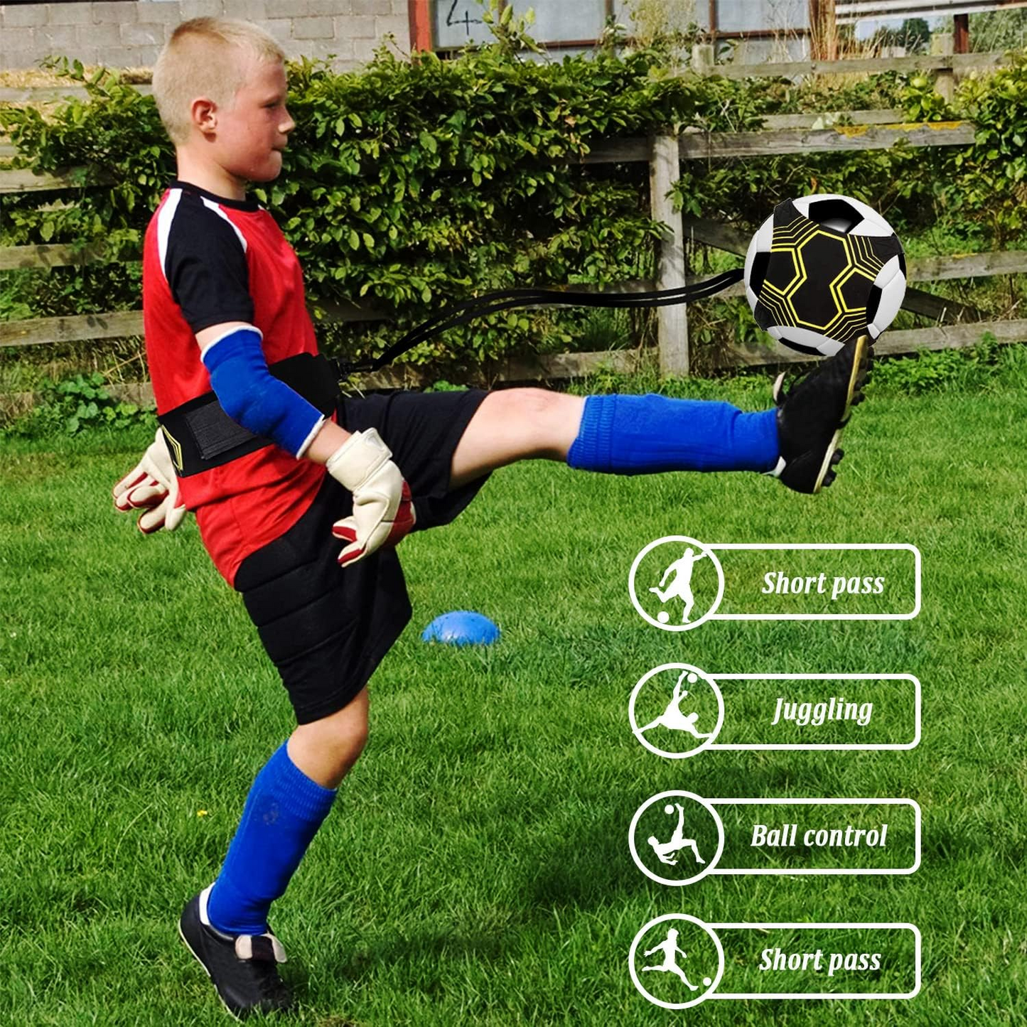 Football Kick Trainer Soccer Training Waist Belt Adjustable