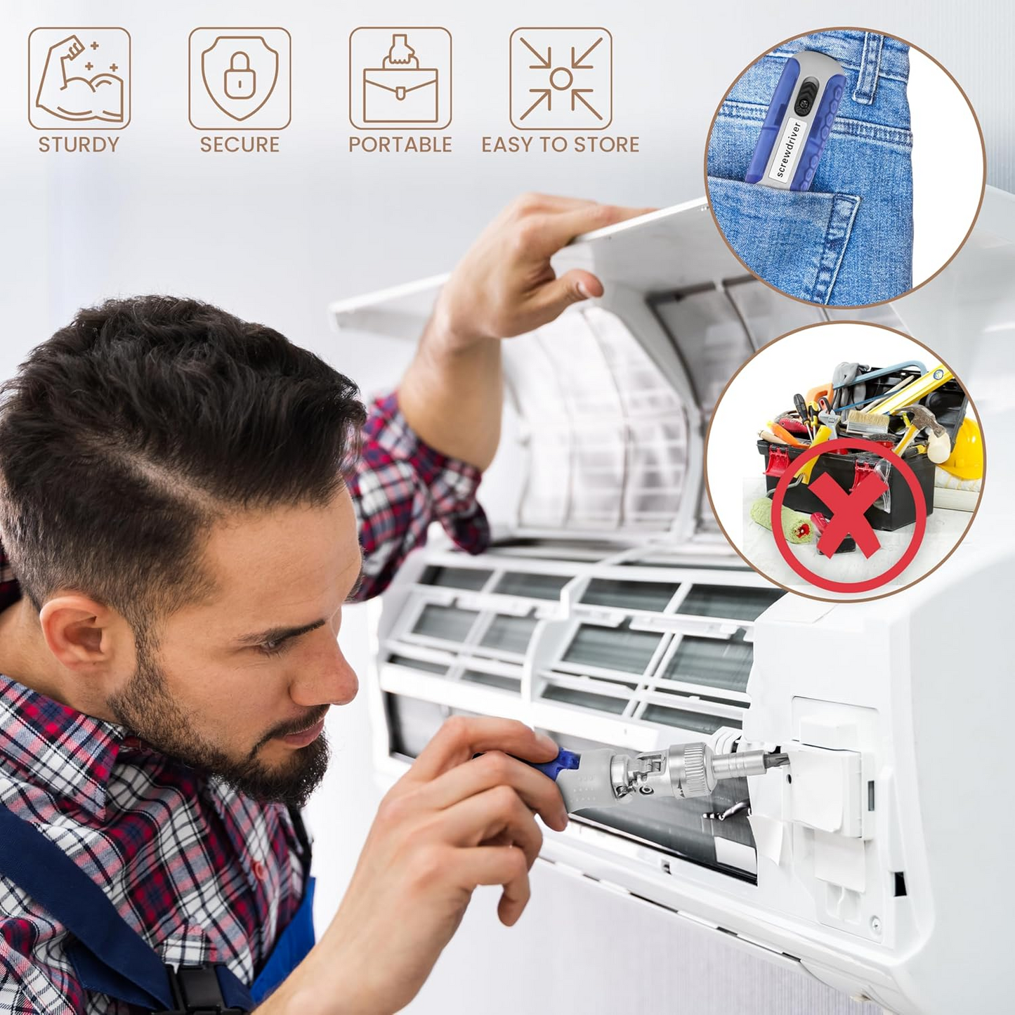 15 in 1 Magnetic Ratchet Screwdriver Set – Multi-Angle Adjustable Tool Kit for DIY Repairs