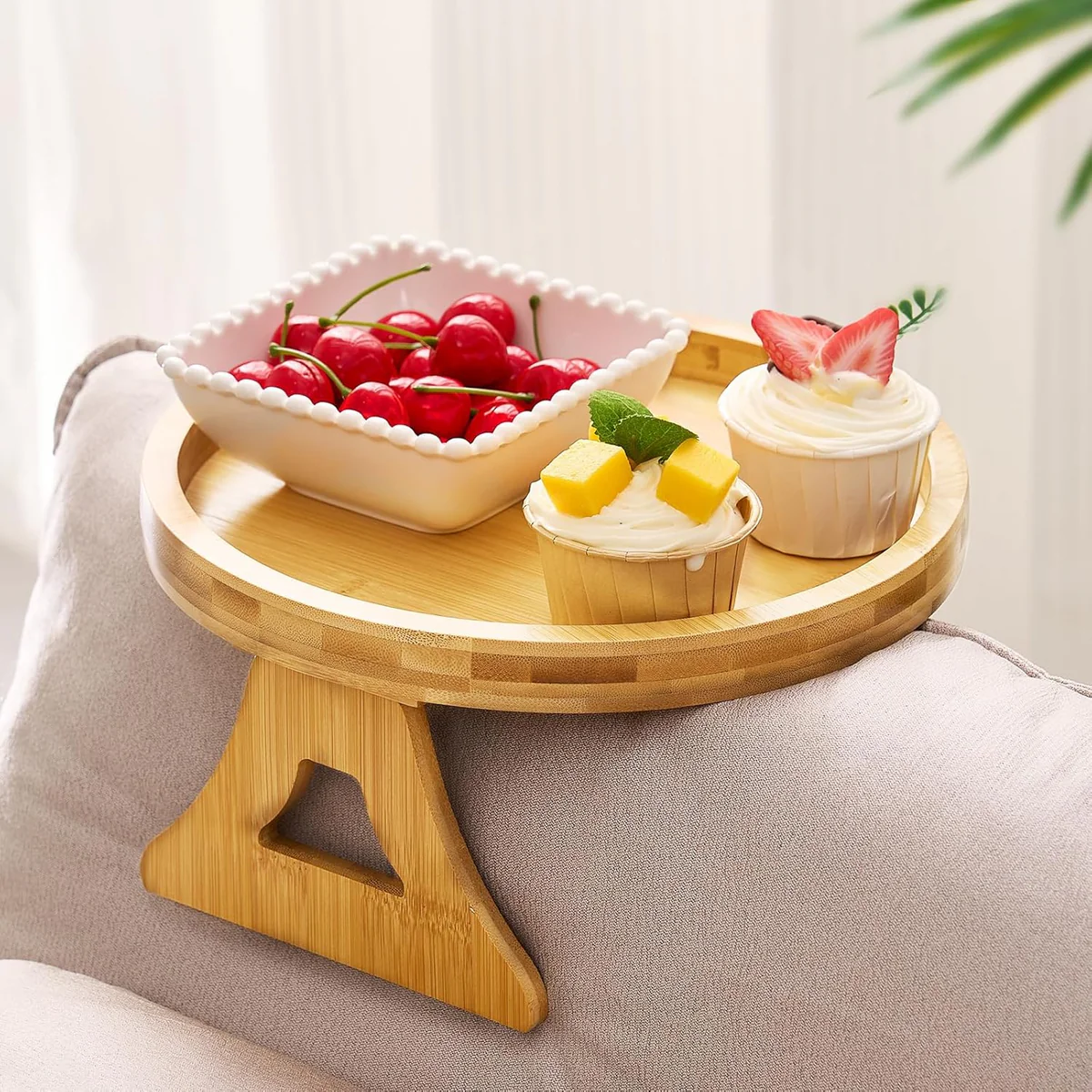 Bamboo Sofa Arm Tray