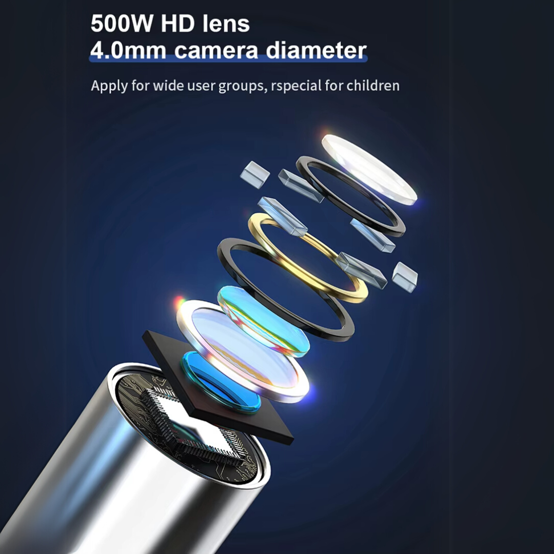 Ear Wax Removal Tool with Camera – HD Ear Cleaner with 6 LED Lights – Black