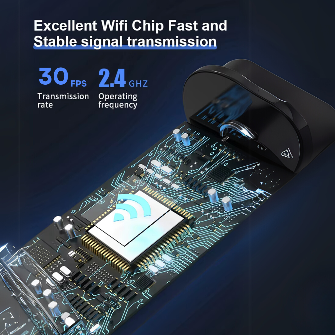 Ear Wax Removal Tool with Camera – HD Ear Cleaner with 6 LED Lights – Black