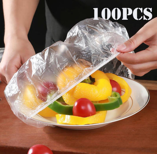 100pcs Disposable Food Bowl Cover Bag Storage