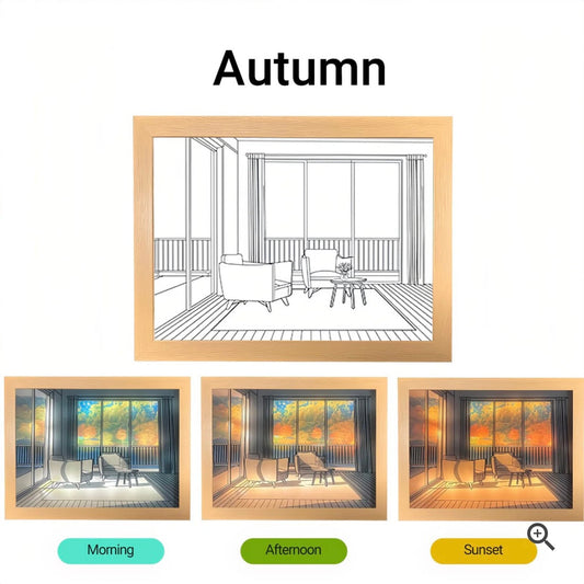 Rechargeable 3D LED
Frame Lamps