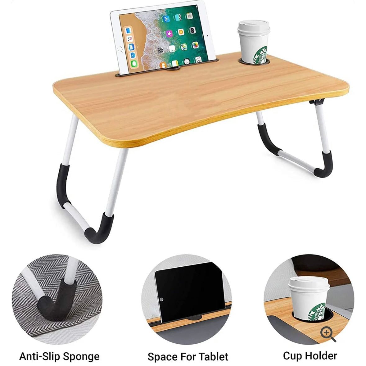 Laptop Bed Tray Table, Laptop Desk for Bed,Foldable Lap Desk Stand