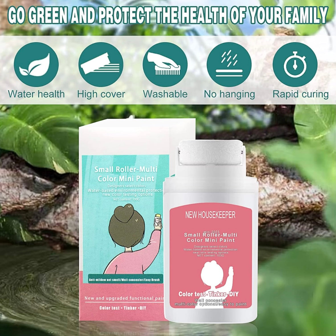 Small Rolling Brush Wall Latex Paint Wall Repair