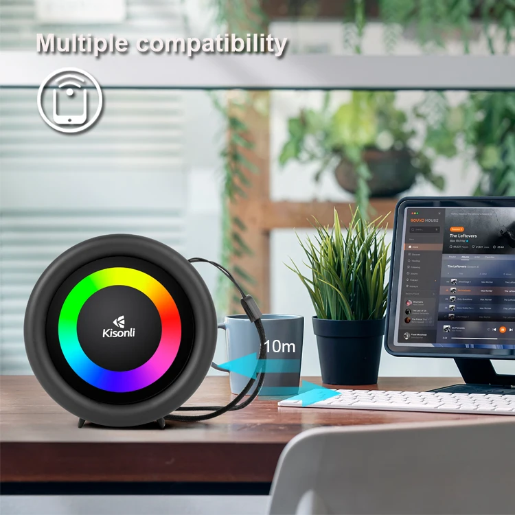 Speaker Kisonli S16, Bluetooth, Black