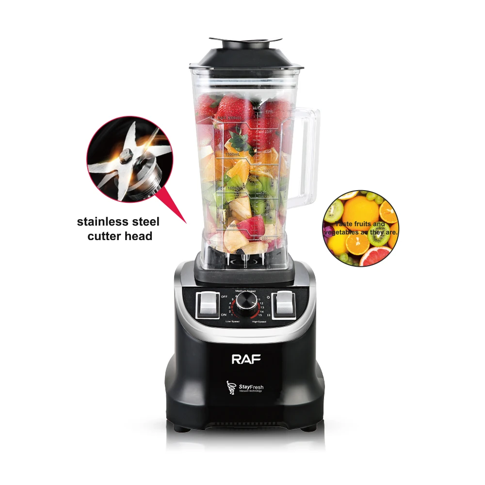 RAF Heavy Duty Electric Blender – 2L Smoothie & Juicer Blender with 6 Blades R2828