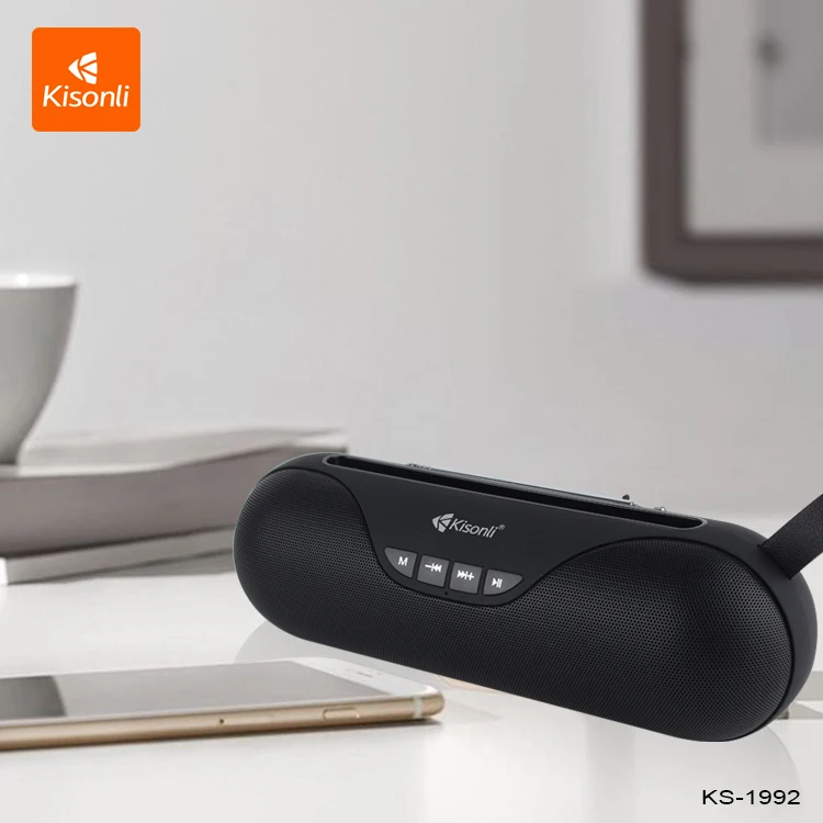 Kisonli KS1992 Wireless Bluetooth Loud Speaker USB, SD, FM, Black