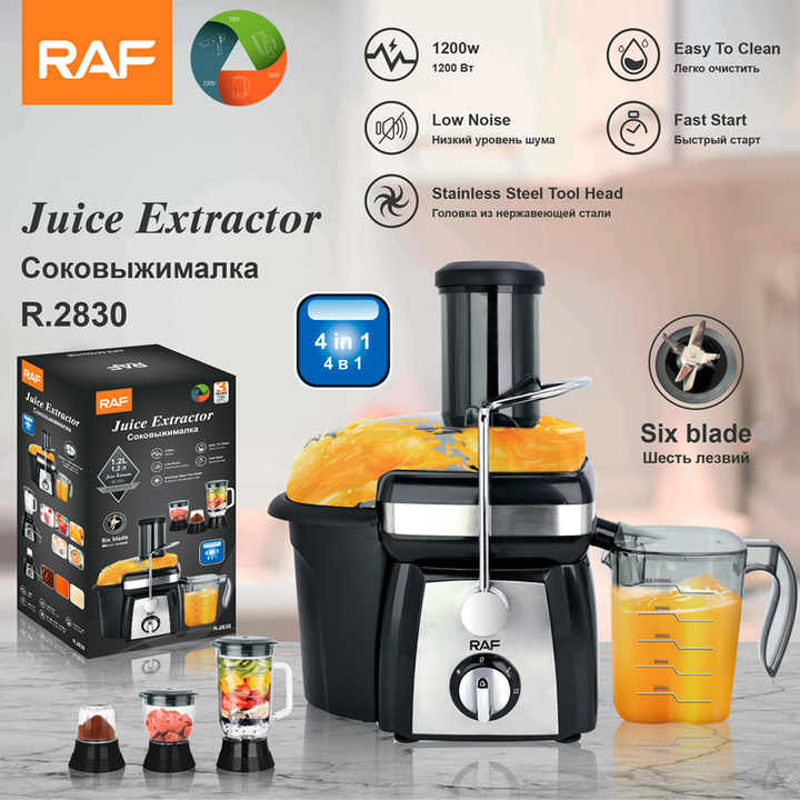 RAF 4 in 1 Food Processor, RAF Juice Extractor R2830