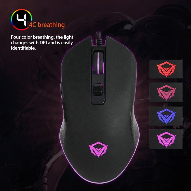 Backlit Gaming Keyboard and Mouse Combo Meetion C510 USB