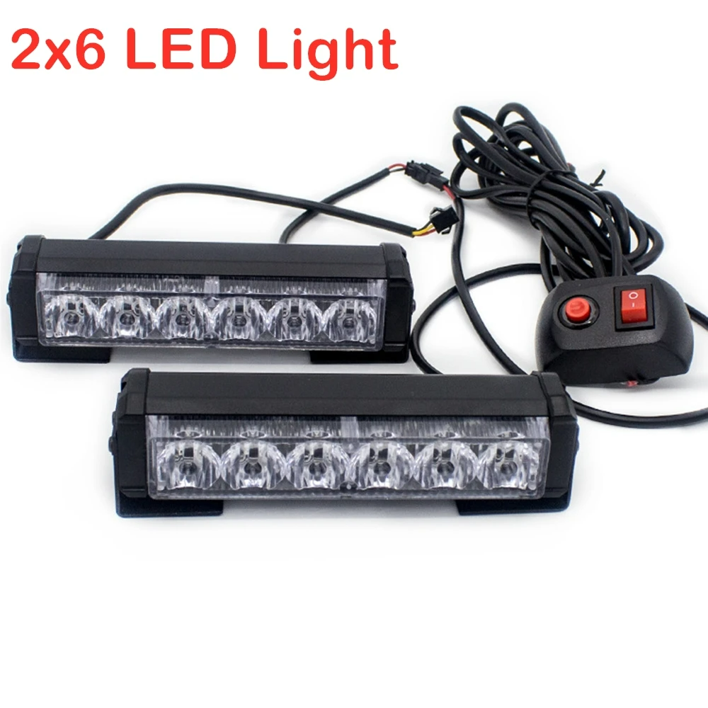 Police Led Warning Strobe Lights Light bar for Trucks Cars Waterproof