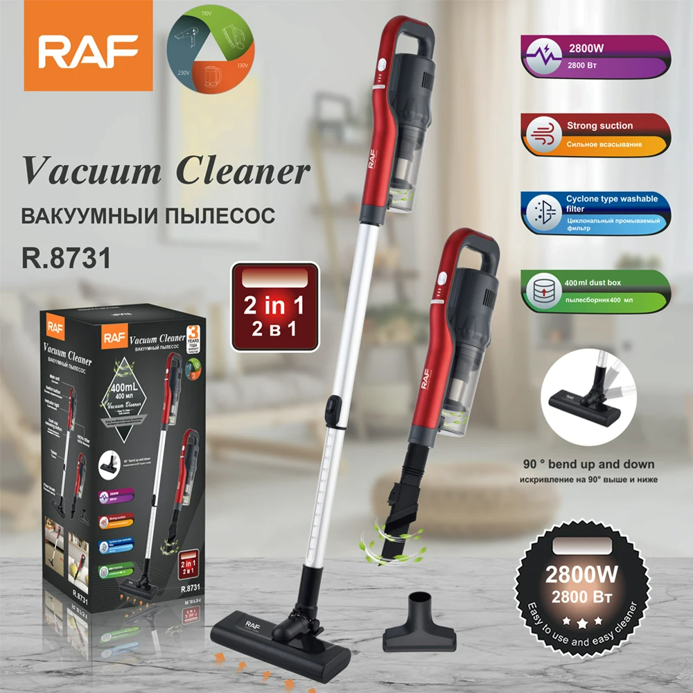 RAF 2-in-1 Cordless Vacuum - 2800W Hyper Suction R8731