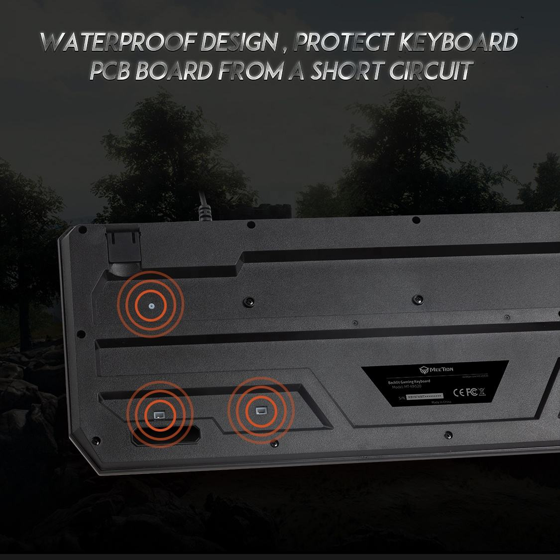 MEETION  Wired RGB Gaming Keyboard MT-K9320