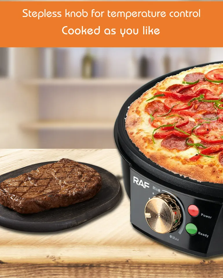 1200W Mini Aluminum Crepe Maker Pan Commercial Pancake Pan Cake Electric Crepe Maker R528