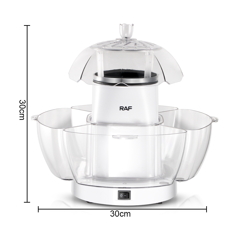 Large Capacity Electric Popcorn Machine with Bowl 1200W RAF R9004