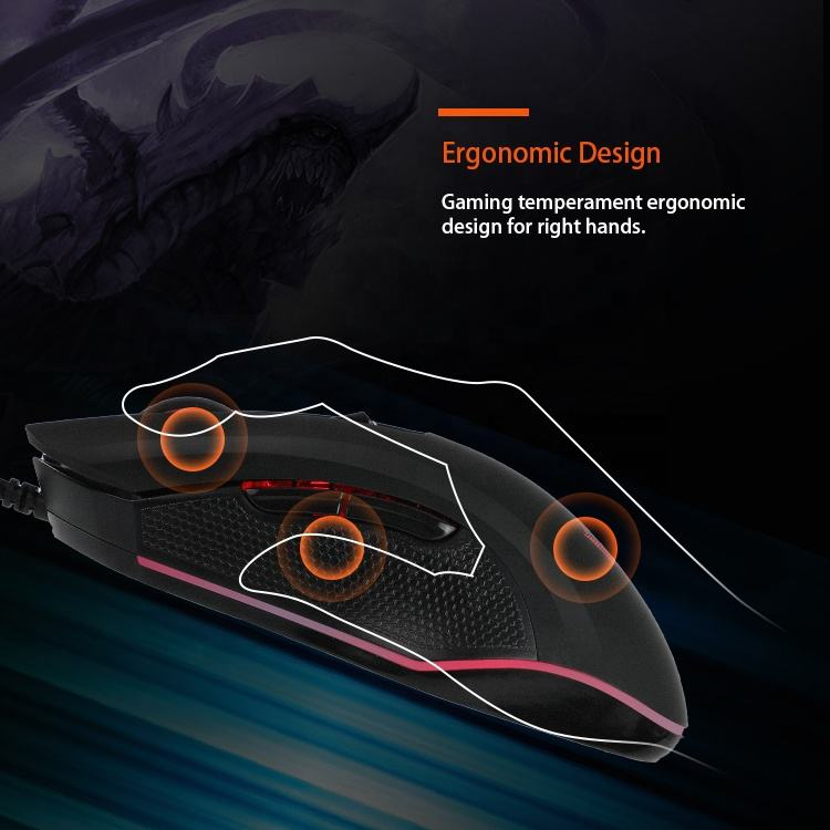 Backlit Gaming Keyboard and Mouse Combo Meetion C510 USB