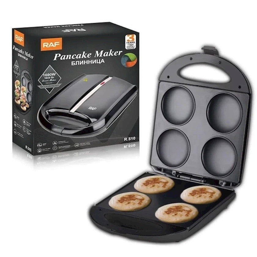 Raf Pancake Maker Non-stick Coating 1000W R510