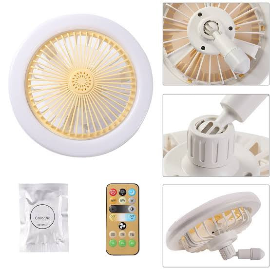 Socket Lamp Fan Light Cooler With Remote Control