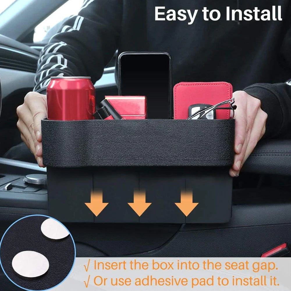 ERL_LB, Car Seat Organizer With Cup Holder